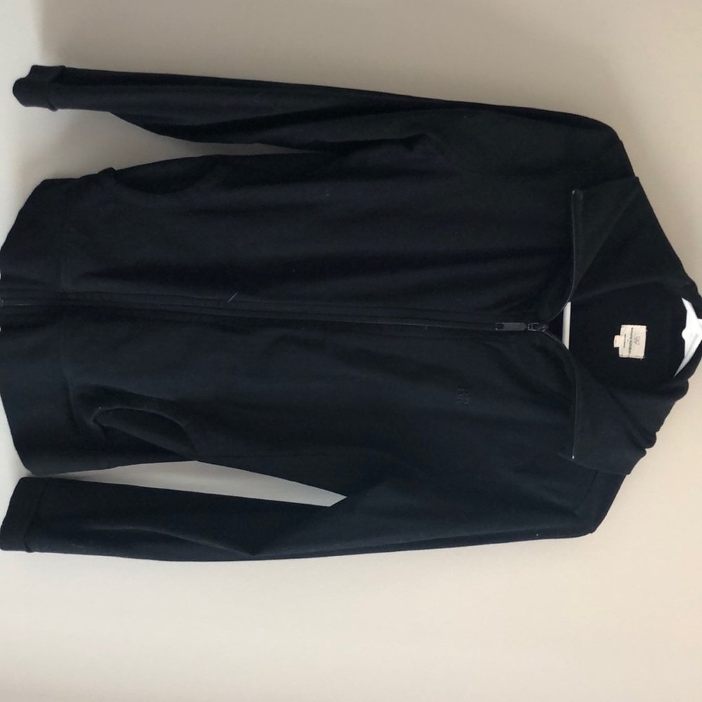 Black zip-up